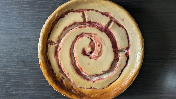 Strawberry-Swirl: Erdbeercheesecake